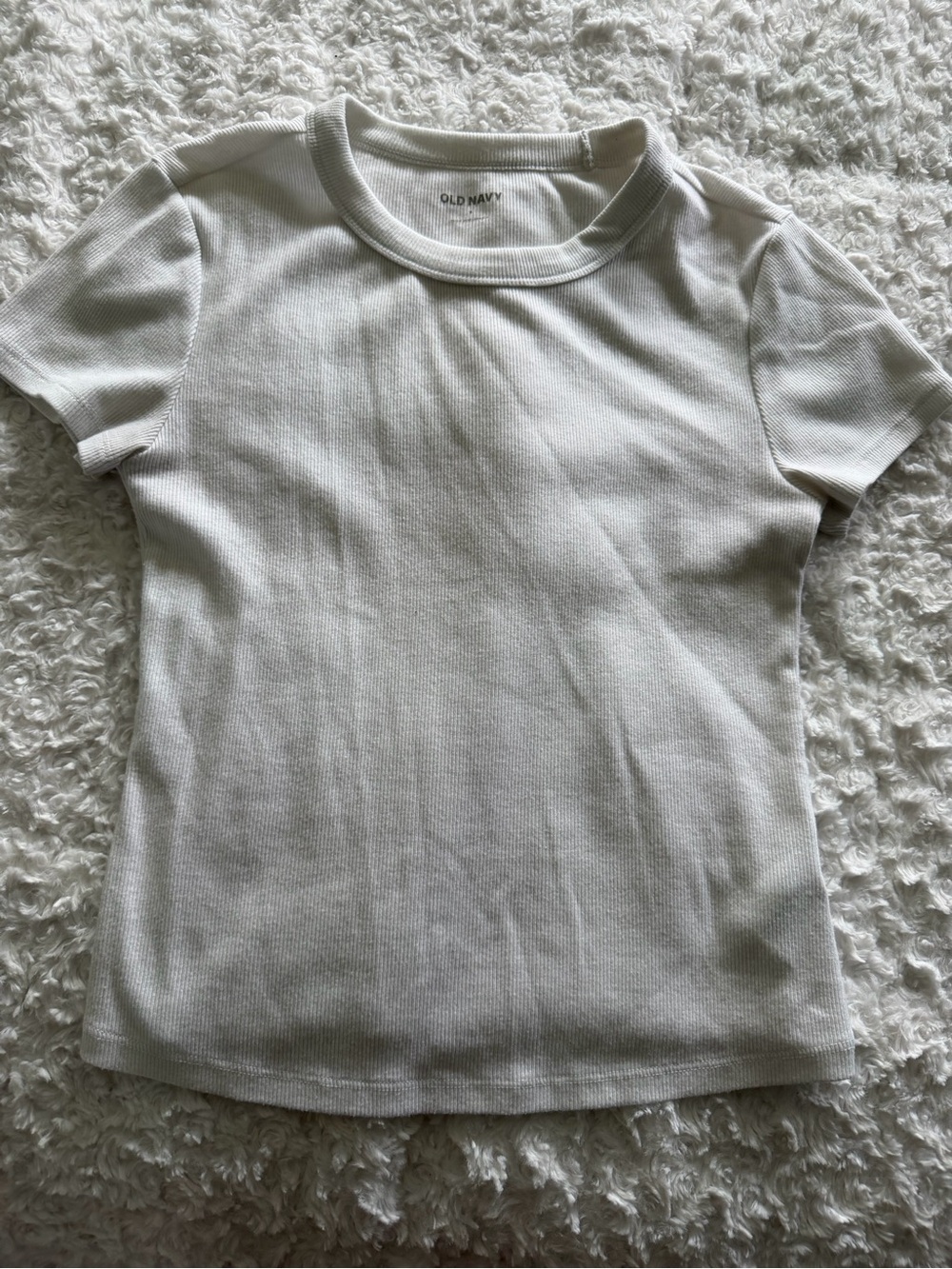 Ribbed short sleeve tee